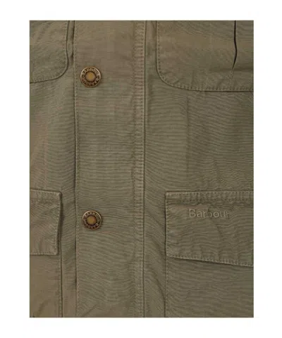 Barbour Multi-pocket Gilet Jacket In Brown