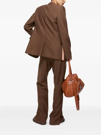 Acne Studios Wool Blazer In Brown