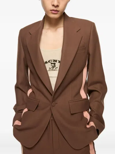 Acne Studios Wool Blazer In Brown