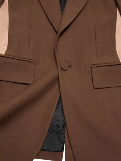 Acne Studios Wool Blazer In Brown