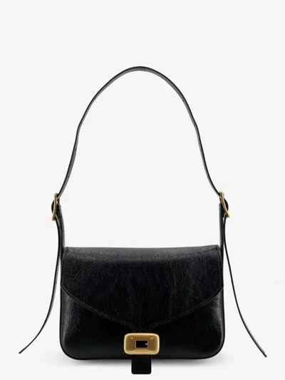 Balenciaga Womens Clicca Medium Shoulder Bag Adjustable In Black