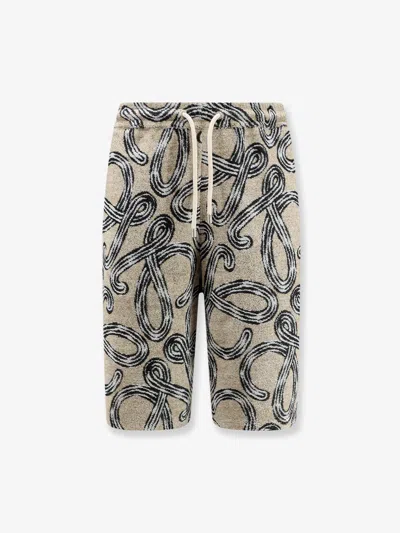 Loewe Anagram-pattern Drawstring Shorts In Multi