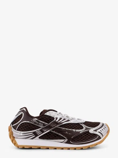 Bottega Veneta Men Fondant And Silver Technical Fabric And Mesh Orbit Sneakers In Black