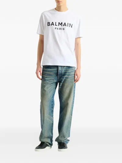 Balmain Paris Print In White