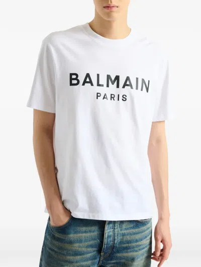Balmain Paris Print In White