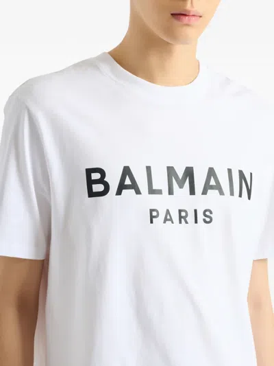 Balmain Paris Print In White