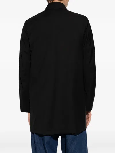 Paul Smith Single-breasted Wool Coat In Black