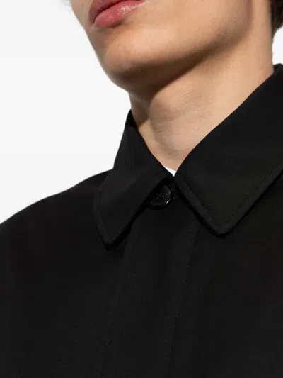 Paul Smith Single-breasted Wool Coat In Black