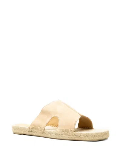 Castaã±er Cut-out Flat Espadrilles In Multi