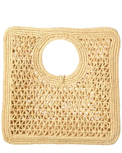 Jacquemus Small The Spiaggia Circular-handle Crochet Tote Bag In Brown