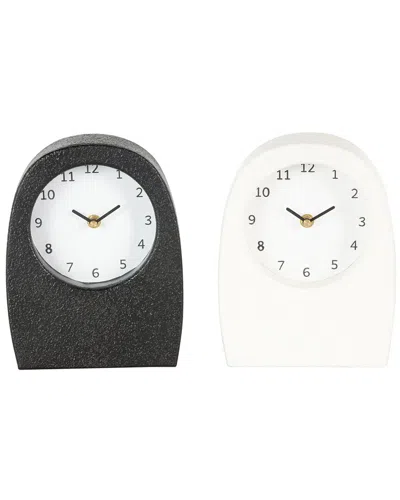 Peyton Lane Set Of 2 Tabletop Clocks In Multi