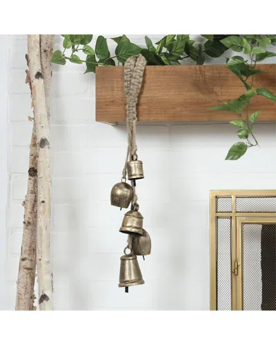 Peyton Lane Decorative Cow Bells In Gold