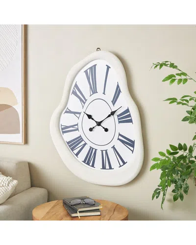 Peyton Lane Wall Clock In White