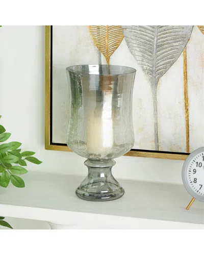 Peyton Lane Handmade Hurricane Lamp In Gray