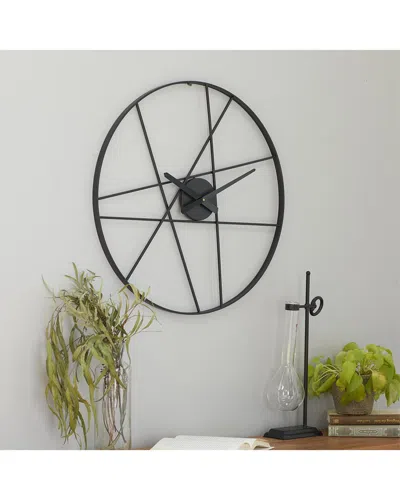 Peyton Lane Wall Clock In Black