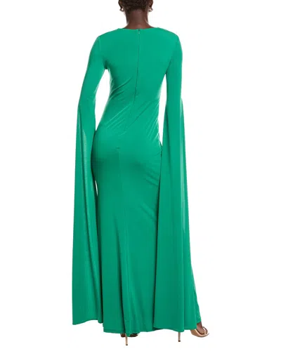 Issue New York Solid Gown In Green