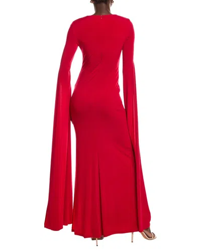 Issue New York Solid Gown In Red