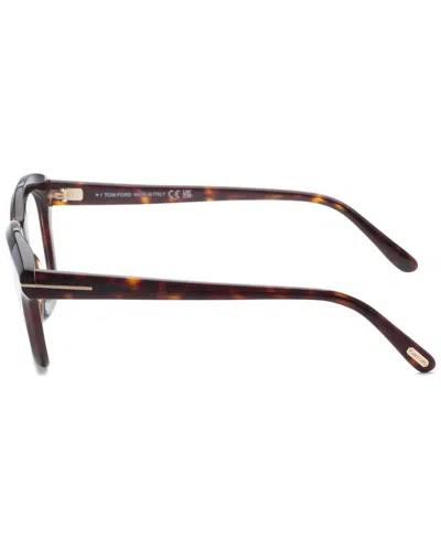 Tom Ford Men's Ft5961 49mm Optical Frames In Burgundy
