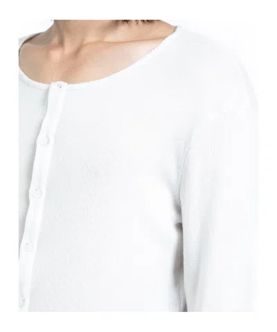 Ann Demeulemeester Ribbed T-shirt In White