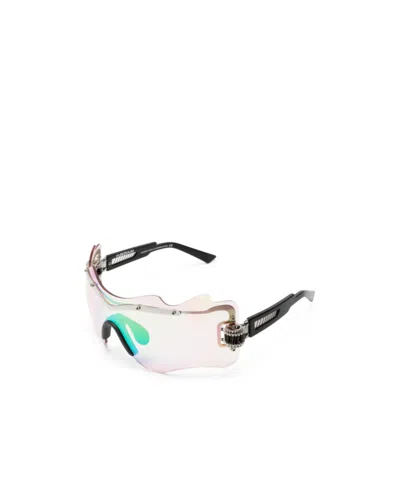 Kuboraum E16 Oversize-frame Sunglasses In White