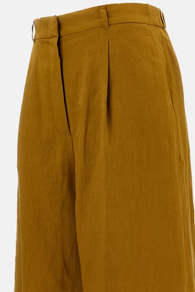 Max Mara Belt Loop Shorts In Brown
