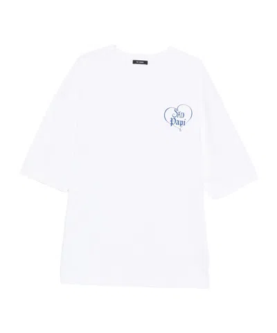 Willy Chavarria Sad Papi Oversized T-shirt In White