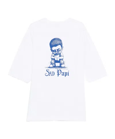 Willy Chavarria Sad Papi Oversized T-shirt In White