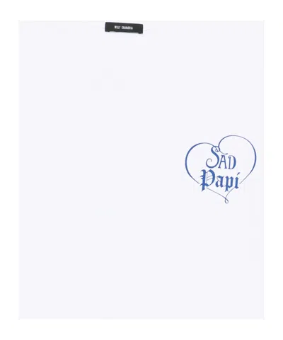 Willy Chavarria Sad Papi Oversized T-shirt In White