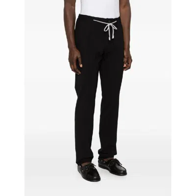 Eleventy Drawstring Trousers In Black