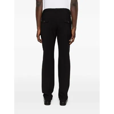 Eleventy Drawstring Trousers In Black