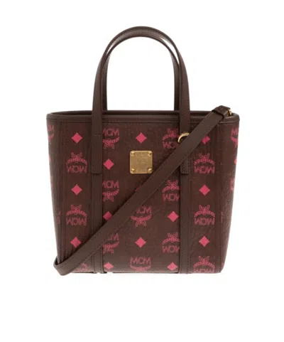 Mcm Toni Double-handle Shoulder Bag In Red