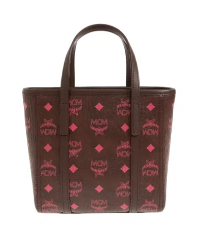 Mcm Toni Double-handle Shoulder Bag In Red