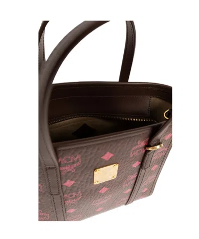 Mcm Toni Double-handle Shoulder Bag In Red