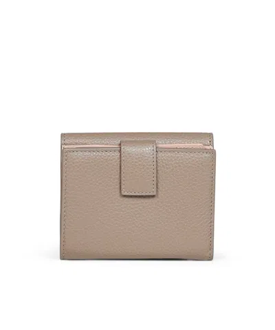 Ferragamo Gancini Leather Wallet In Brown