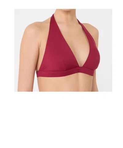 Max Mara Jersey Halter Bikini Top - Geranium In Multi