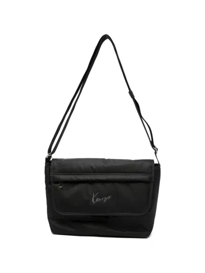 Kenzo One Shoulder Bag Rectangular Adjustable Strap In Black