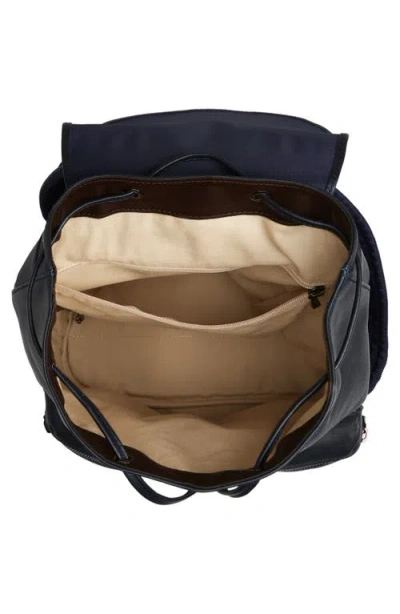 Longchamp Small 3d Leather Backpack In Black
