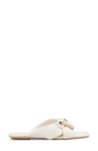 Stuart Weitzman Cece Slide Sandal In White