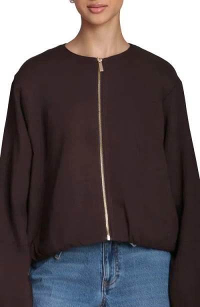 Bagatelle Bubble Sleeve Full Zip Jacket In Multi