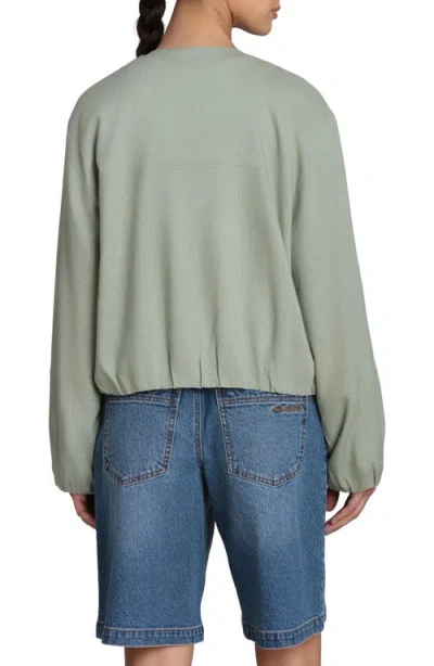 Bagatelle Bubble Sleeve Full Zip Jacket In Multi