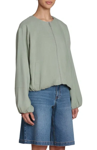 Bagatelle Bubble Sleeve Full Zip Jacket In Multi