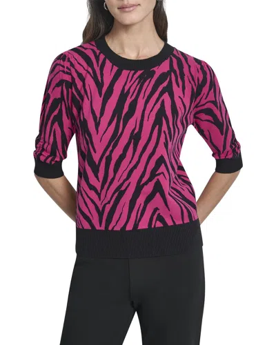 Dkny Sweater Top In Pink
