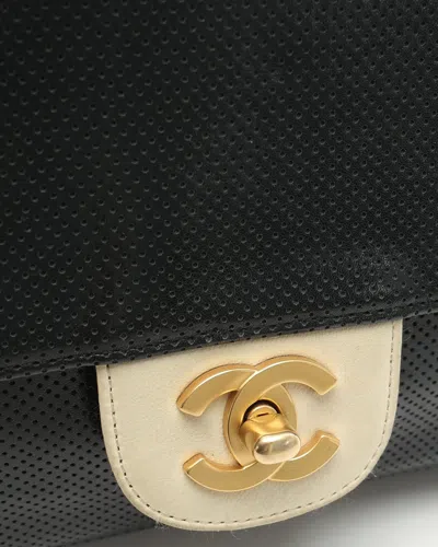 Pre-owned Chanel Medium Perforated Single Flap Bag In Multi