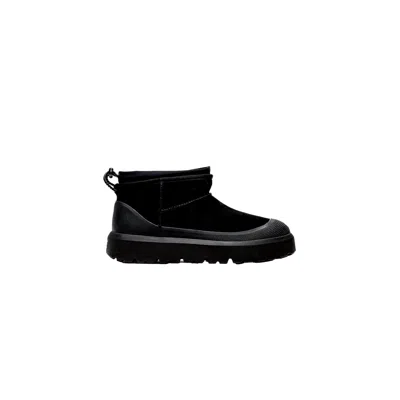 Ugg Suede Classic Ultra Mini Weather Hybrid Ankle Boots In Black