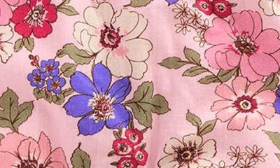 Mini Boden Button-up Romper In Pink