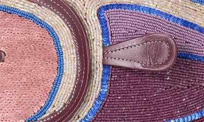 Staud Pesce Beaded Fish Clutch In Purple
