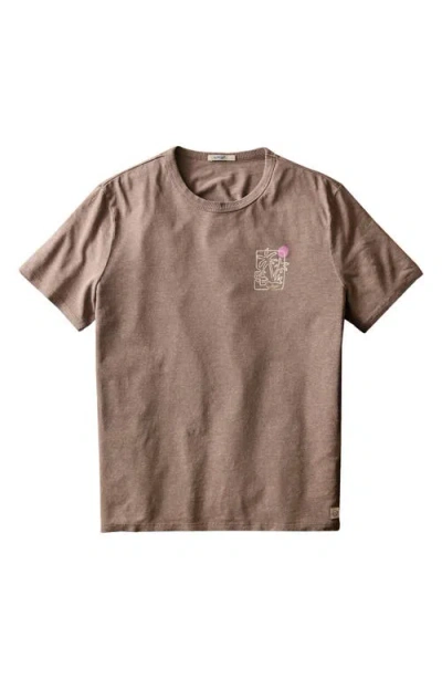 Marine Layer Relaxed Hemp Graphic Tee In Brown