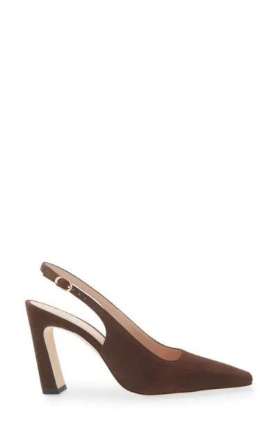 Stuart Weitzman Stassi Slingback Pump In Brown