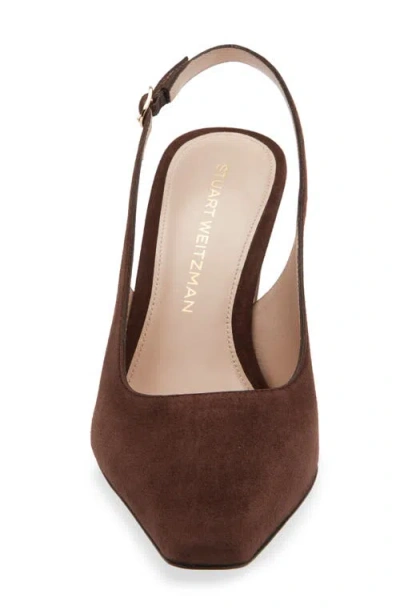 Stuart Weitzman Stassi Slingback Pump In Brown