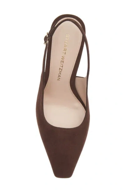 Stuart Weitzman Stassi Slingback Pump In Brown